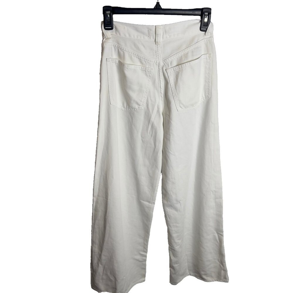 Madewell $138 Superwide-Leg Jeans: Airy Denim Edition Size 23 NU007 White - Picture 9 of 11